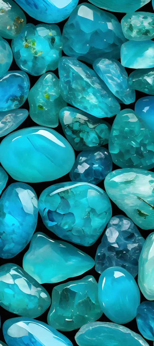 Color wheel comparison showing turquoise range from Persian blue to American green hues